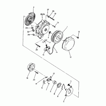 RECOIL STARTER ASSEMBLY   TRAIL BLAZER (4919761976039A)