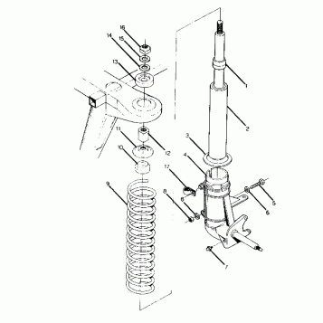 STRUT ASSEMBLY TRAIL BOSS (4919771977008A)
