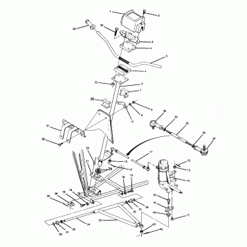 STEERING ASSEMBLY Trail Boss - Update (4919771977011A)