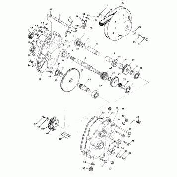 GEARCASE ASSEMBLY TRAIL BOSS (4919771977025A)