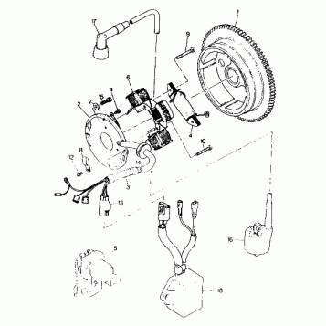 MAGNETO ASSEMBLY Trail Boss - Update (4919771977038A)