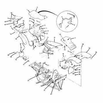 BODY ASSEMBLY  250 2X4 - Update (4919781978001A)