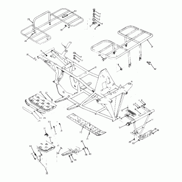 FRAME ASSEMBLY with RACKS 250 2X4 - Update (4919781978003A)