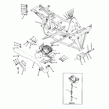 ENGINE and MUFFLER MOUNTING 250 2X4 - Update (4919781978005A)