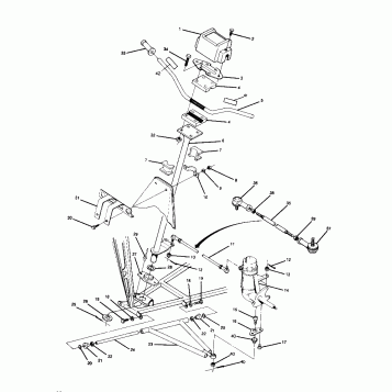 STEERING ASSEMBLY 250 2X4 - Update (4919781978011A)