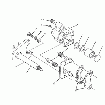 FRONT BRAKE ASSEMBLY 250 2X4 - Update (4919781978016A)