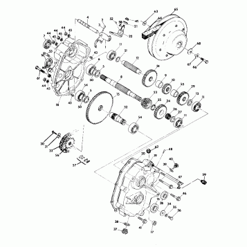 GEARCASE ASSEMBLY 2X4 (4919781978025A)