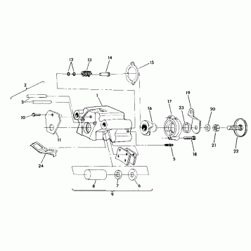 REAR BRAKE ASSEMBLY 250 2X4 - Update (4919781978030A)
