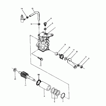 OIL PUMP ASSEMBLY  250 2X4-Update (4919781978035A)