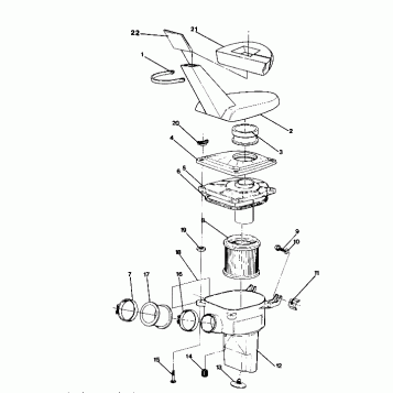 AIR BOX ASSEMBLY 250 4X4 (4919791979008A)