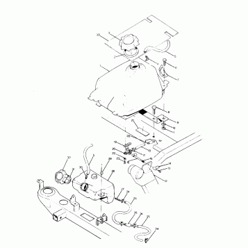 FUEL TANK ASSEMBLY  250 4X4 - Update (4919791979009A)