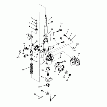 STRUT ASSEMBLY  250 4X4 - Update (4919791979019A)