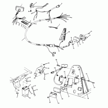 WIRING HARNESS  250 4X4 - Update (4919791979033A)