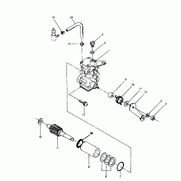 OIL PUMP ASSEMBLY  250 4X4 - Update (4919791979043A)