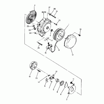 RECOIL STARTER  ASSEMBLY 250  4X4 - Update (4919791979047A)