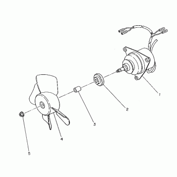 FAN MOTOR 250 4X4 - Update (4919791979049A)