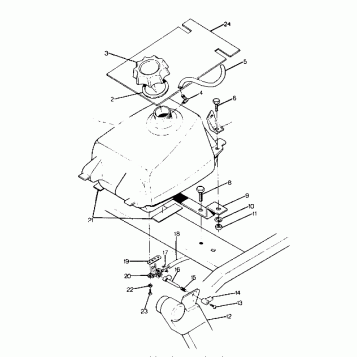 FUEL TANK ASSEMBLY BIG BOSS 4X6 UPDATED 2-91 (4919801980004A)