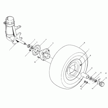 FRONT WHEEL ASSEMBLY BIG BOSS 4X6 UPDATED 2-91 (4919801980017A)