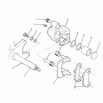 FRONT BRAKE ASSEMBLY BIG BOSS 4X6 (4919801980018A)
