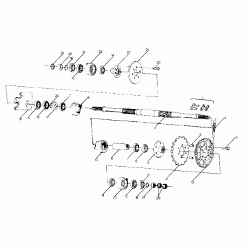 MIDDLE DRIVE ASSEMBLY BIG  BOSS 4X6 (4919801980025A)