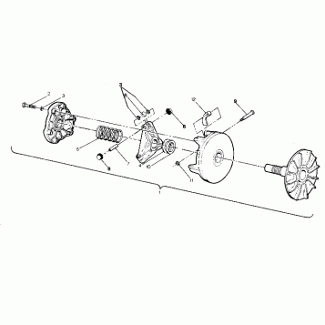 DRIVE CLUTCH ASSEMBLY BIG BOSS 4X6 (4919801980028A)