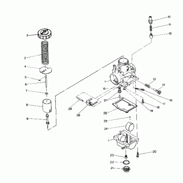 CARBURETOR ASSEMBLY BIG BOSS 4X6 (4919801980040A)