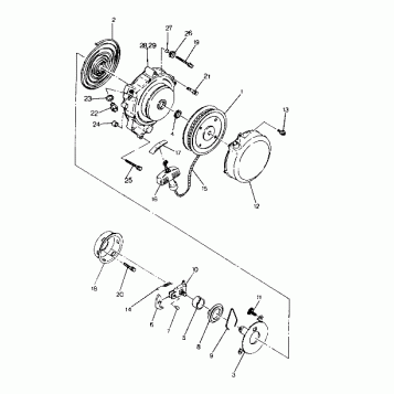 RECOIL STARTER ASSEMBLY BIG BOSS 4X6 (4919801980043A)