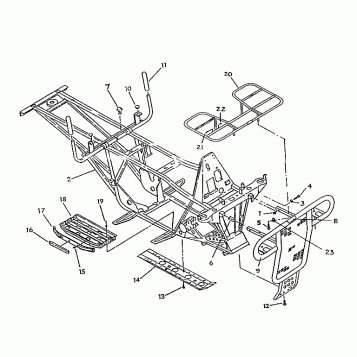 FRAME ASSEMBLY WITH RACKS 6X8 UPDATED 2-91 (4919811981003A)