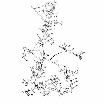 STEERING ASSEMBLY 6X6 UPDATED 2-91 (4919811981011A)