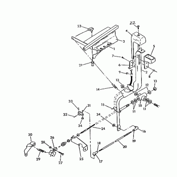 SHIFT LINKAGE ASSEMBLY UPDATED 2-91 6X6 (4919811981016A)