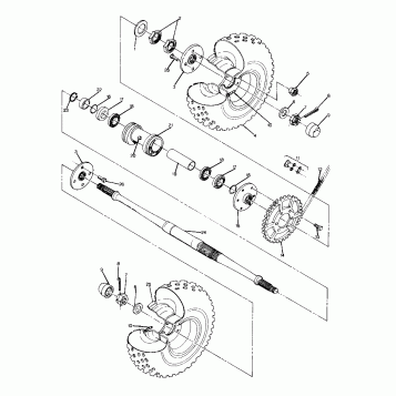 REAR WHEEL DRIVE ASSEMBLY UPDATED 2-91 6X6 (4919811981023A)