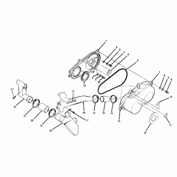 CLUTCH COVER ASSEMBLY 6X6 (4919811981026A)