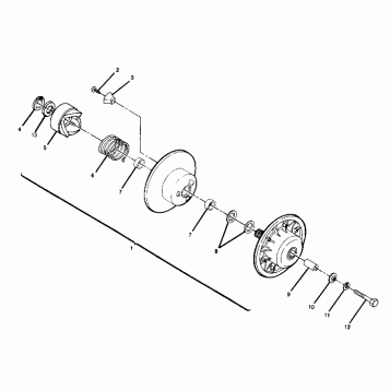 DRIVEN CLUTCH ASSEMBLY 6X6 (4919811981032A)