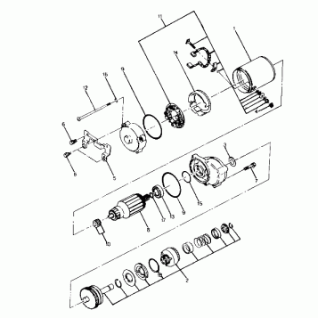 STARTING MOTOR ASSEMBLY 6X6 (4919811981047A)