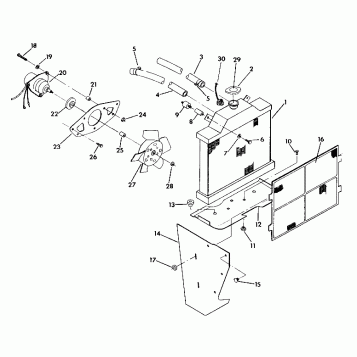 COOLING SYSTEM   350 2X4 - Update (4919821982007A)
