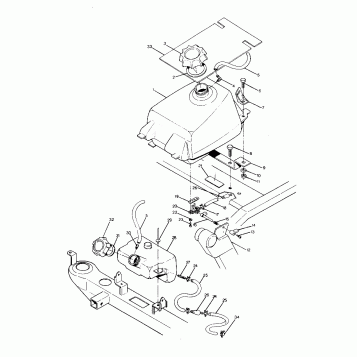 FUEL TANK ASSEMBLY 350 2X4 - Update (4919821982009A)