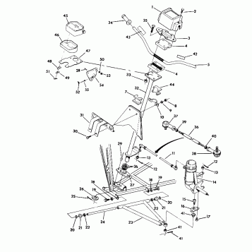 STEERING ASSEMBLY 350 2X4 - Update (4919821982011A)