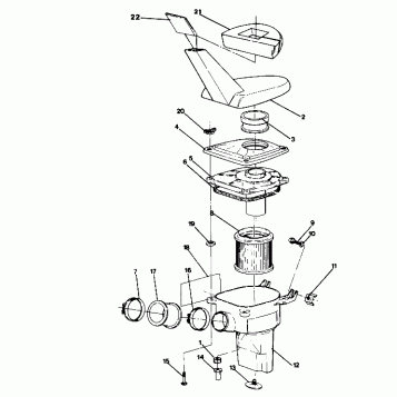 AIR BOX ASSEMBLY  350 2X4 - Update (4919821982015A)