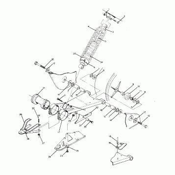 SWING ARM WELDMENT 350 2X4 - Update (4919821982023A)