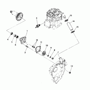WATER PUMP ASSEMBLY 350 2X4 - Update (4919821982038A)