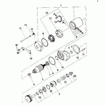 STARTING MOTOR ASSEMBLY 350 2X4 - Update (4919821982040A)