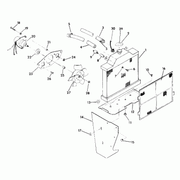 COOLING SYSTEM  350 4X4 - Update (4919831983007A)