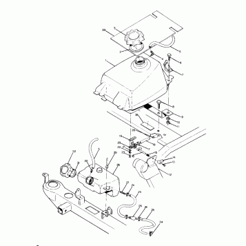 FUEL TANK ASSEMBLY 350 4X4 - Update (4919831983009A)
