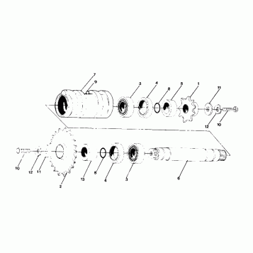 DETAILS - FRONT DRIVE ASSEMBLY 350 4X4 - Update CENTER TIGHTENER ASSEMBLY - (4919831983013A)