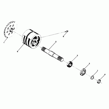 DETAILS - FRONT DRIVE ASSEMBLY 350 4X4 - Update FRONT TIGHTENER ASSEMBLY - (4919831983013B)
