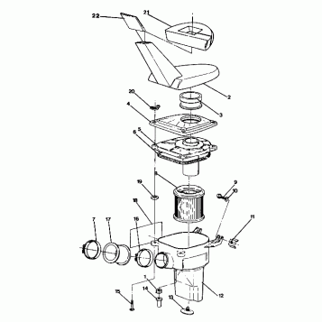 AIR BOX ASSEMBLY  350 4X4 - Update (4919831983027A)