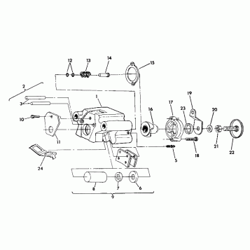 REAR BRAKE ASSEMBLY  350 4X4 - Update (4919831983033A)