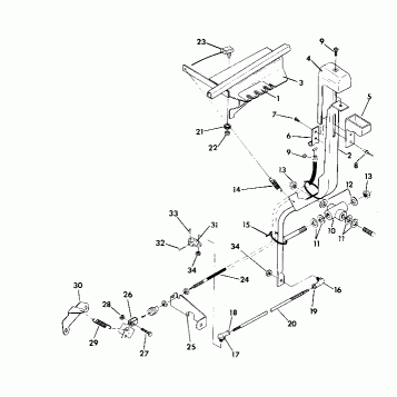 SHIFT LINKAGE ASSEMBLY  350 4X4 - Update (4919831983039A)