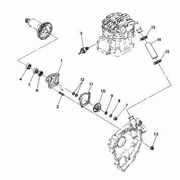 WATER PUMP ASSEMBLY 350 4X4 - Update (4919831983044A)