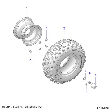 WHEELS, FRONT - A23HBBO7B3/B7 (C102096)